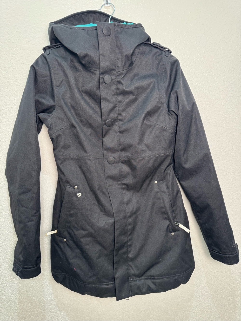 Burton White Collection Womens S DryRide Black Snowboard Ski Jacket Shaun White